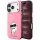 Karl Lagerfeld - Smooth Leather Choupette Sketch MagSafe (KLHMP18X6PWCIKDP) - iPhone 18 Pro Max / iPhone 17 Pro Max - Pink