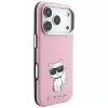 Karl Lagerfeld - Smooth Leather Choupette Sketch MagSafe (KLHMP18X6PWCIKDP) - iPhone 18 Pro Max / iPhone 17 Pro Max - Pink