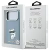 Karl Lagerfeld - Smooth Leather Choupette Sketch MagSafe (KLHMP18X6PWCIKDB) - iPhone 18 Pro Max / iPhone 17 Pro Max - Light Blue