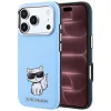 Karl Lagerfeld - Smooth Leather Choupette Sketch MagSafe (KLHMP18X6PWCIKDB) - iPhone 18 Pro Max / iPhone 17 Pro Max - Light Blue