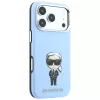 Karl Lagerfeld - Smooth Leather Ikonik Sketch MagSafe (KLHMP18X6PWKIKDB) - iPhone 18 Pro Max / iPhone 17 Pro Max - Light Blue