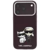 Karl Lagerfeld - Smooth Leather KC Bodies Sketch MagSafe (KLHMP18X6PWKCIDR) - iPhone 18 Pro Max / iPhone 17 Pro Max - Burgundy