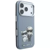 Karl Lagerfeld - Smooth Leather KC Bodies Sketch MagSafe (KLHMP18X6PWKCIDB) - iPhone 18 Pro Max / iPhone 17 Pro Max - Light Blue