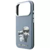 Karl Lagerfeld - Smooth Leather KC Bodies Sketch MagSafe (KLHMP18X6PWKCIDB) - iPhone 18 Pro Max / iPhone 17 Pro Max - Light Blue