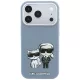 Karl Lagerfeld - Smooth Leather KC Bodies Sketch MagSafe (KLHMP18L6PWKCIDB) - iPhone 18 Pro / iPhone 17 Pro - Light Blue