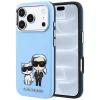 Karl Lagerfeld - Smooth Leather KC Bodies Sketch MagSafe (KLHMP18L6PWKCIDB) - iPhone 18 Pro / iPhone 17 Pro - Light Blue