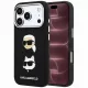 Karl Lagerfeld - Saffiano with K&C Heads Pins and Logo (KLHCP18XPSWFDHPK) - iPhone 18 Pro Max / iPhone 17 Pro Max - Black