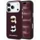 Karl Lagerfeld - Saffiano with K&C Heads Pins and Logo (KLHCP18XPSWFDHPR) - iPhone 18 Pro Max / iPhone 17 Pro Max - Burgundy