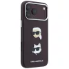 Karl Lagerfeld - Saffiano with K&C Heads Pins and Logo (KLHCP18XPSWFDHPR) - iPhone 18 Pro Max / iPhone 17 Pro Max - Burgundy