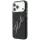 Karl Lagerfeld - Smooth Leather Big Resin Signature Logo (KLHCP18X6PFCKSRK) - iPhone 18 Pro Max / iPhone 17 Pro Max - Black