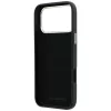 Karl Lagerfeld - Smooth Leather Big Resin Signature Logo (KLHCP18X6PFCKSRK) - iPhone 18 Pro Max / iPhone 17 Pro Max - Black