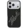 Karl Lagerfeld - Smooth Leather Big Resin Signature Logo (KLHCP18L6PFCKSRK) - iPhone 18 Pro / iPhone 17 Pro - Black