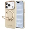 Guess - Grained Leather Ring Stand 360 Classic Logo MagSafe (GUHMP18L6PSGRSCLE) - iPhone 18 Pro / iPhone 17 Pro - Beige