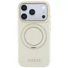 Guess - Grained Leather Ring Stand 360 Classic Logo MagSafe (GUHMP18L6PSGRSCLE) - iPhone 18 Pro / iPhone 17 Pro - Beige