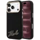 Karl Lagerfeld - Grained Leather Resin Sign Logo MagSafe (KLHMP18X6PWKSRSK) - iPhone 18 Pro Max / iPhone 17 Pro Max - Black