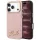 Karl Lagerfeld - Grained Leather Resin Sign Logo MagSafe (KLHMP18X6PWKSRSP) - iPhone 18 Pro Max / iPhone 17 Pro Max - Pink