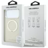 Karl Lagerfeld - Ring Stand 360 Saffiano MagSafe (KLHMP18X6PSARSKME) - iPhone 18 Pro Max / iPhone 17 Pro Max - Beige