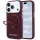 Karl Lagerfeld - Ring Stand 360 Saffiano MagSafe (KLHMP18L6PSARSKMR) - iPhone 18 Pro / iPhone 17 Pro - Burgundy