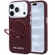 Karl Lagerfeld - Ring Stand 360 Saffiano MagSafe (KLHMP18L6PSARSKMR) - iPhone 18 Pro / iPhone 17 Pro - Burgundy