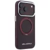 Karl Lagerfeld - Ring Stand 360 Saffiano MagSafe (KLHMP18L6PSARSKMR) - iPhone 18 Pro / iPhone 17 Pro - Burgundy