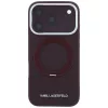 Karl Lagerfeld - Ring Stand 360 Saffiano MagSafe (KLHMP18L6PSARSKMR) - iPhone 18 Pro / iPhone 17 Pro - Burgundy