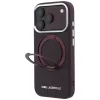Karl Lagerfeld - Ring Stand 360 Saffiano MagSafe (KLHMP18L6PSARSKMR) - iPhone 18 Pro / iPhone 17 Pro - Burgundy