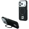 Karl Lagerfeld - Leather Ring Stand 360 C Pin MagSafe (KLHMP18XPSRSCHHK) - iPhone 18 Pro Max / iPhone 17 Pro Max - Black