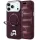 Karl Lagerfeld - Leather Ring Stand 360 KC Pin MagSafe (KLHMP18XPSRSKCHR) - iPhone 18 Pro Max / iPhone 17 Pro Max - Burgundy