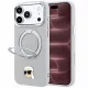 Karl Lagerfeld - Leather Ring Stand 360 K Pin MagSafe (KLHMP18XPSRSKLHG) - iPhone 18 Pro Max / iPhone 17 Pro Max - Grey