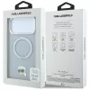 Karl Lagerfeld - Leather Ring Stand 360 K Pin MagSafe (KLHMP18XPSRSKLHG) - iPhone 18 Pro Max / iPhone 17 Pro Max - Grey