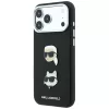 Karl Lagerfeld - Saffiano with K&C Heads Pins and Logo (KLHCP18LPSWFDHPK) - iPhone 18 Pro / iPhone 17 Pro - Black