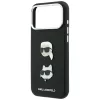 Karl Lagerfeld - Saffiano with K&C Heads Pins and Logo (KLHCP18LPSWFDHPK) - iPhone 18 Pro / iPhone 17 Pro - Black