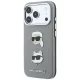 Karl Lagerfeld - Saffiano with K&C Heads Pins and Logo (KLHCP18LPSWFDHPG) - iPhone 18 Pro / iPhone 17 Pro - Grey