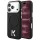 Karl Lagerfeld - Grained Leather Embossed Ring MagSafe (KLHMP18X6PWBKECK) - iPhone 18 Pro Max / iPhone 17 Pro Max - Black