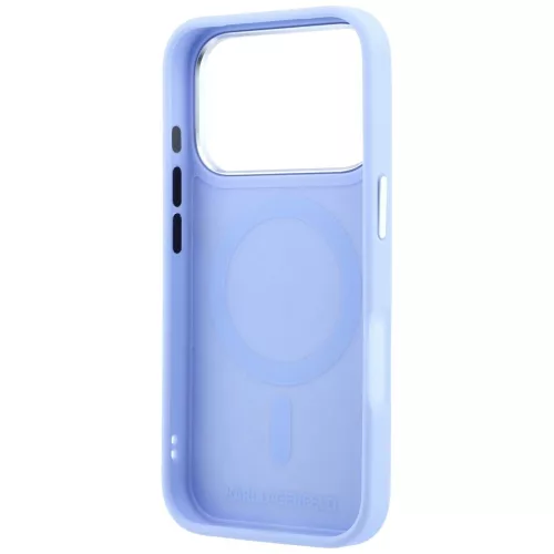 Karl Lagerfeld - Leather Point & C Sketch MagSafe (KLHMP18L6PCCPRB) - iPhone 18 Pro / iPhone 17 Pro - Light Blue