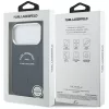 Karl Lagerfeld - Leather Embossed Open Ring Karl MagSafe (KLHMP18XPSKRSGEB) - iPhone 18 Pro Max / iPhone 17 Pro Max - Blue