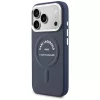Karl Lagerfeld - Leather Embossed Open Ring Karl RSG Logo MagSafe (KLHMP18LPSKRSGEB) - iPhone 18 Pro / iPhone 17 Pro - Blue