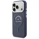 Karl Lagerfeld - Leather Embossed Open Ring Karl RSG Logo MagSafe (KLHMP18LPSKRSGEB) - iPhone 18 Pro / iPhone 17 Pro - Blue