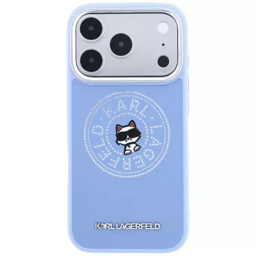 Karl Lagerfeld - Leather Point & C Sketch MagSafe (KLHMP18X6PCCPRB) - iPhone 18 Pro Max / iPhone 17 Pro Max - Light Blue