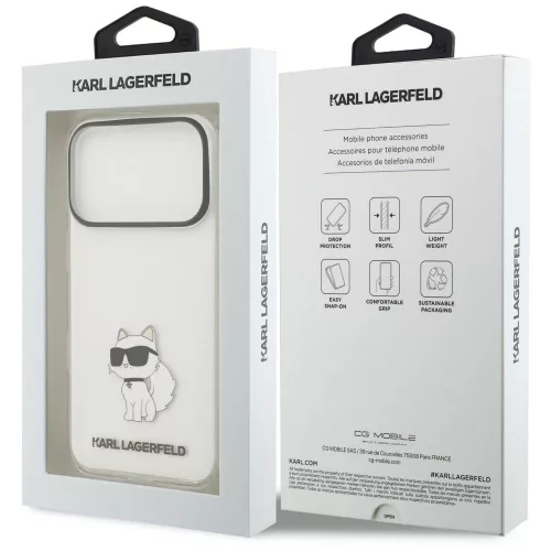 Karl Lagerfeld - IML NFT Choupette (KLHCP18XHNCHTCT) - iPhone 18 Pro Max / iPhone 17 Pro Max - Karl Head Transparent