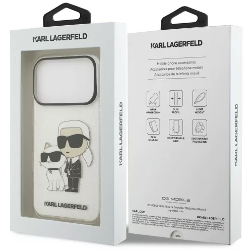 Karl Lagerfeld - IML NFT K&C (KLHCP18XHNKCTGT) - iPhone 18 Pro Max / iPhone 17 Pro Max - Karl Head Transparent
