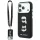 Karl Lagerfeld - Saffiano K&C Heads Pins and Logo Crossbody (KLHCP18XPSWFDHPSK) - iPhone 18 Pro Max / iPhone 17 Pro Max - Black
