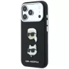 Karl Lagerfeld - Saffiano K&C Heads Pins and Logo Crossbody (KLHCP18XPSWFDHPSK) - iPhone 18 Pro Max / iPhone 17 Pro Max - Black