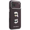 Karl Lagerfeld - Saffiano K&C Heads Pins Logo Crossbody (KLHCP18XPSWFDHPSR) - iPhone 18 Pro Max / iPhone 17 Pro Max - Burgundy