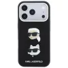 Karl Lagerfeld - Saffiano K&C Heads Pins and Logo Crossbody (KLHCP18LPSWFDHPSK) - iPhone 18 Pro / iPhone 17 Pro - Black