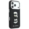 Karl Lagerfeld - Saffiano K&C Heads Pins and Logo Crossbody (KLHCP18LPSWFDHPSK) - iPhone 18 Pro / iPhone 17 Pro - Black