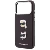 Karl Lagerfeld - Saffiano K&C Heads Pins and Logo Crossbody (KLHCP18LPSWFDHPSR) - iPhone 18 Pro / iPhone 17 Pro - Burgundy