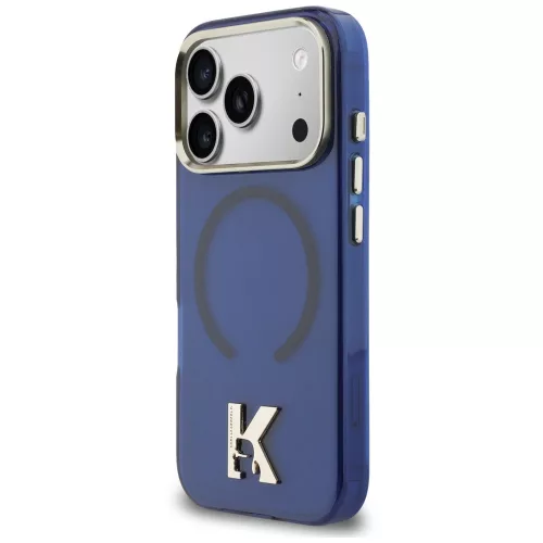 Karl Lagerfeld - IML K Head Logo MagSafe (KLHMP18L5HTMKHDB) - iPhone 18 Pro / iPhone 17 Pro - Blue