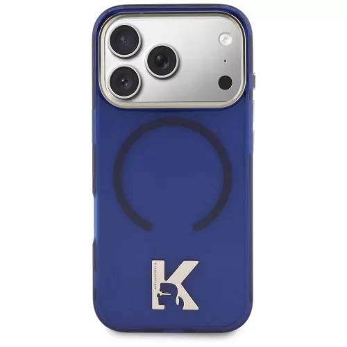 Karl Lagerfeld - IML K Head Logo MagSafe (KLHMP18L5HTMKHDB) - iPhone 18 Pro / iPhone 17 Pro - Blue