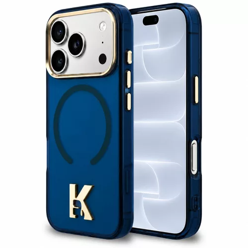 Karl Lagerfeld - IML K Head Logo MagSafe (KLHMP18L5HTMKHDB) - iPhone 18 Pro / iPhone 17 Pro - Blue